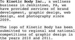 To Kinetic Body Inc., a